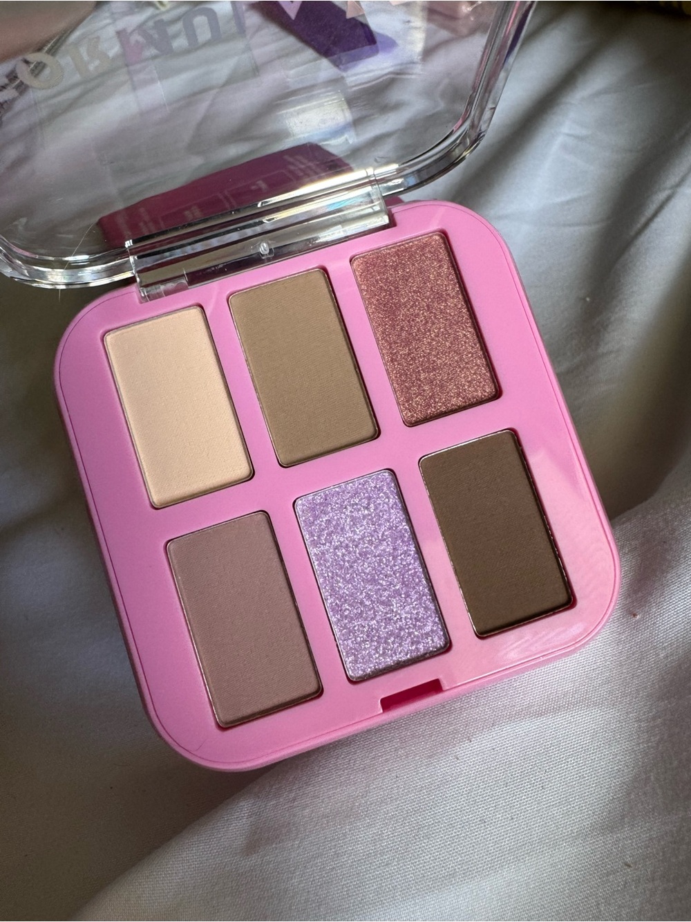 Pink Eyeshadow Palette with Neutral & Shimmer Shades